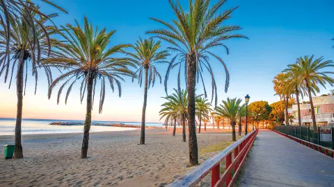 Strand von Puerto Banús in der Abendsonne-placeholder