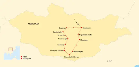 trendtours Reiseroute durch die Mongolei-placeholder
