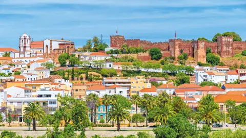 Blick auf die Maurische Burg in Silves-placeholder