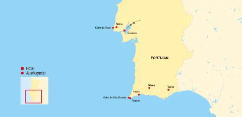 Trendtours Reiseroute Algarve und Lissabon-placeholder