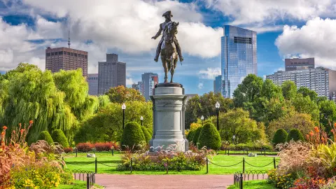 Statue in Boston im Boston Common Park-placeholder