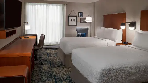 Hotelzimmer mit 2 Betten -placeholder