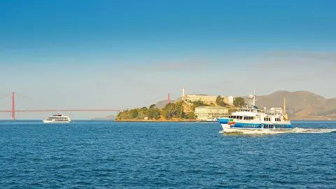 Fährfahrt vorbei an der Golden Gate Bridge & Alcatraz-placeholder