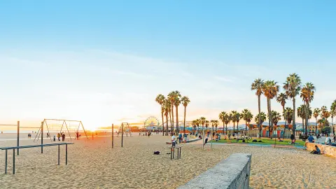 Santa Monica Pier und der Venice Beach-placeholder