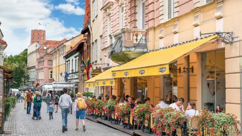 Vilnius Stadt mit Restaurants-placeholder