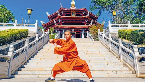 Kung Fu Vorführung im Shaolinkloster-placeholder