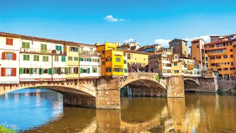 Ponte Vecchio am Fluss Arno in Florenz-placeholder