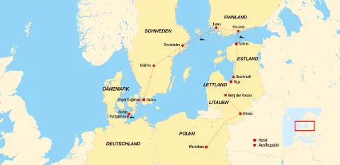 Einmal rund um die Ostsee Reiseroute-placeholder