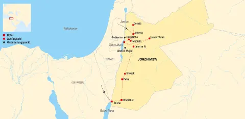 trendtours Jordanien Reiseroute-placeholder