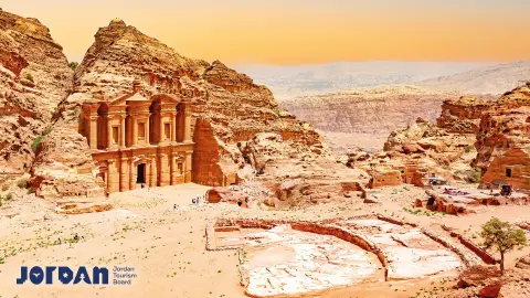 Kloster in Petra während einer trendtours Jordanien Reise-placeholder