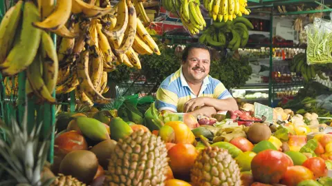 Exotische Früchte auf den Märkten-placeholder