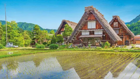 NRT111_Faszination-Japan_content_1920x1080px_Reisfelder-und-Bauernhaeuser-im-Bergdorf-Shirakawago-placeholder