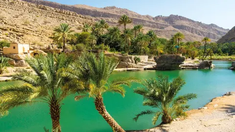 Heute führt Sie Ihr Weg in die paradiesische Oase Wadi Bani Khalid-placeholder