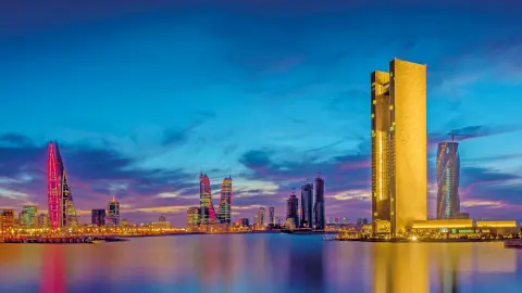 Skyline von Manama bei Nacht-placeholder