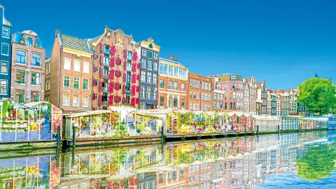 Schwimmender Blumenmarkt von Amsterdam-placeholder