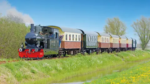 Nostalgische Landpartie mit Dampflock in Amsterdam-placeholder