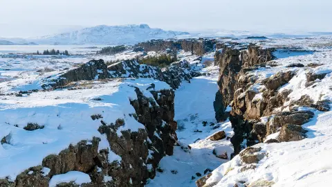 Winterliche Stimmung im Thingvellir-Nationalpark-placeholder