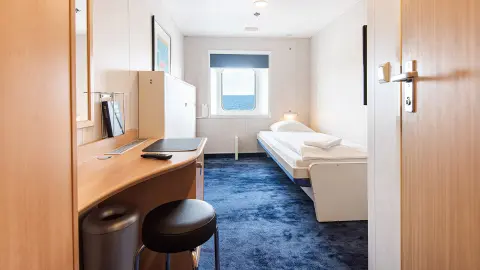 Kabine an Bord der Kreuzfahrtfähre MS Norröna-placeholder