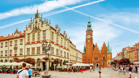 Rathaus und Marktplatz in Breslau-placeholder