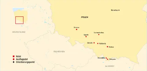 Reiseverlauf der trendtours Reise Krakau und Schlesien-placeholder