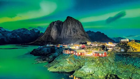 Nordlichter über den Lofoten-placeholder