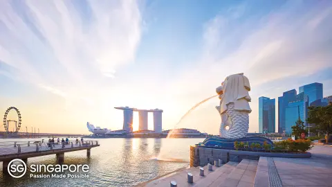 Traumhaftes Stadtpanorama von Singapur-placeholder