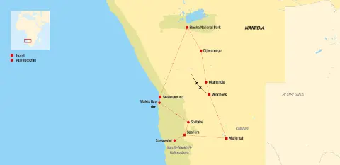 Magisches Namibia Reiseroute-placeholder