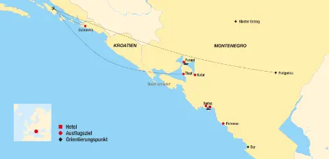 Montenegro & Mehr Trendtours Reiseroute-placeholder
