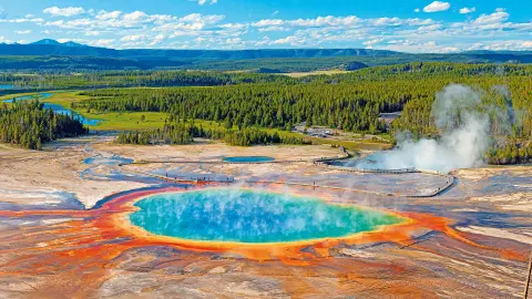 Grand Prismatic Spring im Yellowstone Park-placeholder