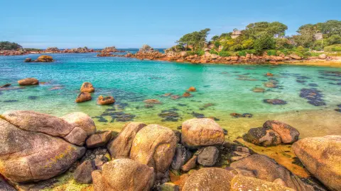 Archipel der 7 Inseln vor der bretonischen Küste Frankreichs-placeholder