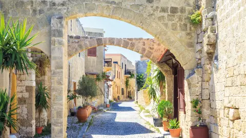 Mittelalterliche Gassen auf Rhodos -placeholder