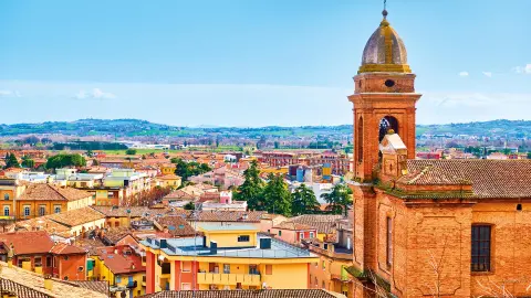 Santarcangelo di Romagna mit Blick über die Stadt-placeholder