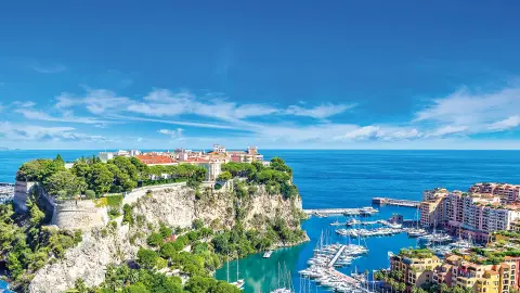 Monaco mit Blick auf den Fürstenpalast-placeholder