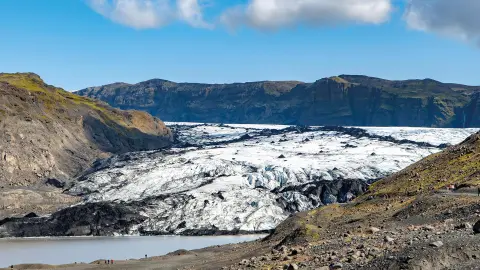 Gletscherzunge Sólheimajökull in Island-placeholder
