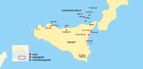 trendtours Reiseroute Sizilien und die liparischen Inseln-placeholder