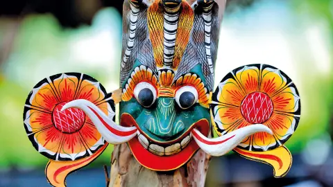 Traditionelle Maske auf Sri Lanka-placeholder