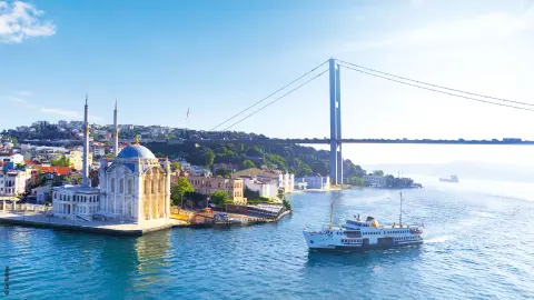 Ortaköy-Moschee vor der Bosporus-Brücke-placeholder
