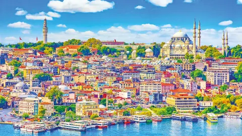 Süleymaniye-Moschee über dem Goldenen Horn-placeholder