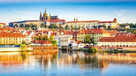 Blick über die Moldau auf den Hradschin-placeholder