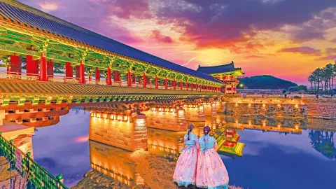 Woljeong-Brücke in der Königsstadt Gyeongju-placeholder