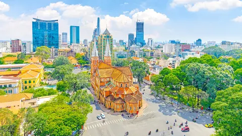 Außenansicht von Notre Dam in Ho-Chi-Minh-Stadt-placeholder