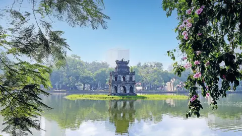 Schildkrötenturm im Hoan-Kiem-See-placeholder